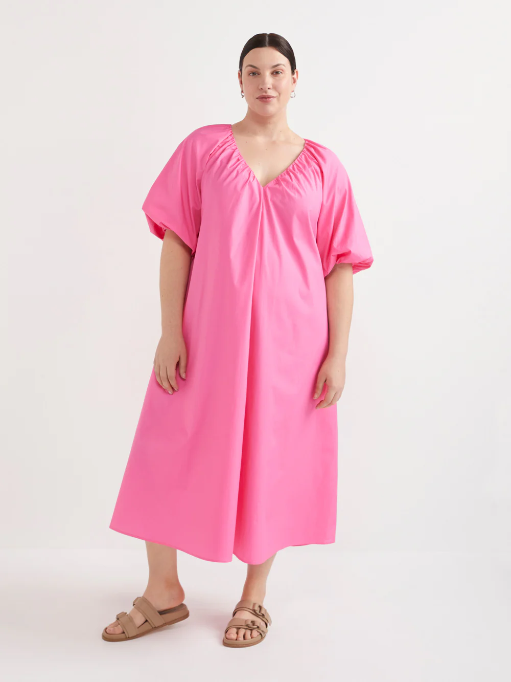 The Cotton Poplin Gathered Dress - Image 7