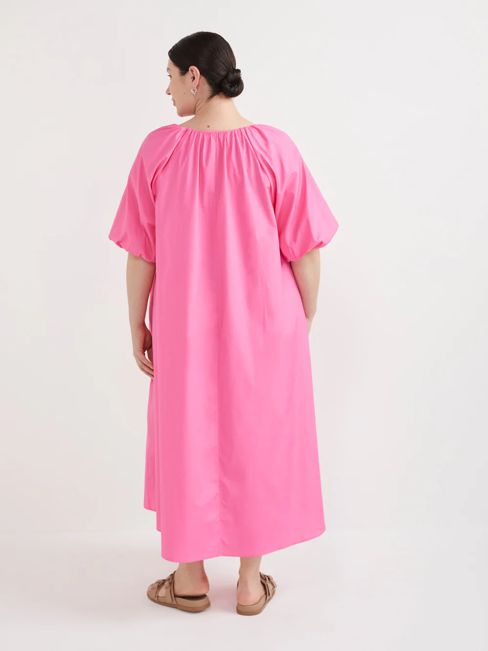 The Cotton Poplin Gathered Dress - Image 9
