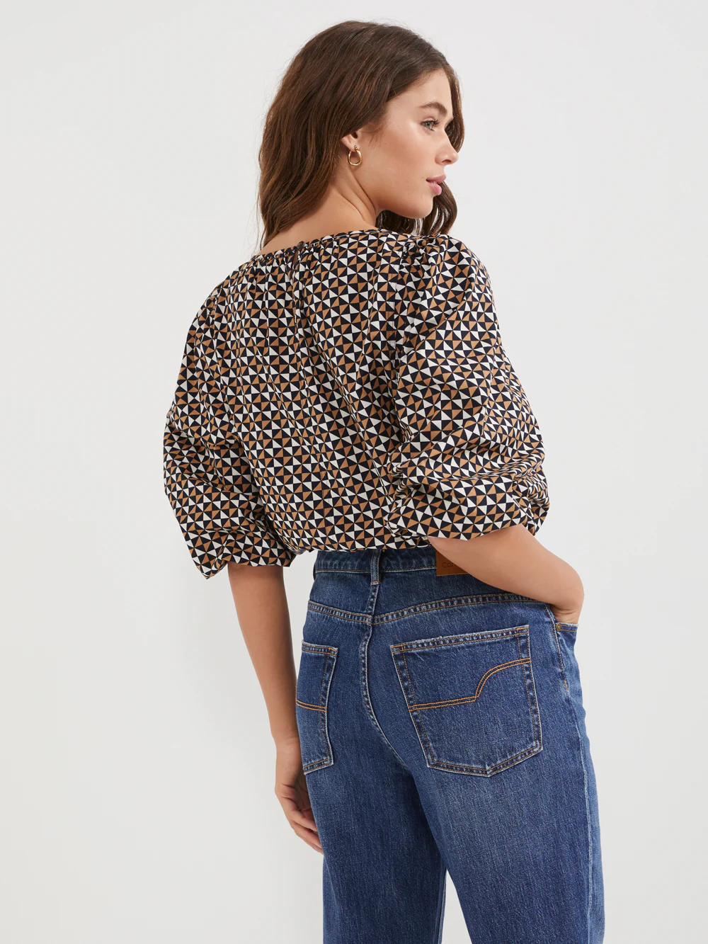 The Cotton Poplin Gathered Top - Image 3