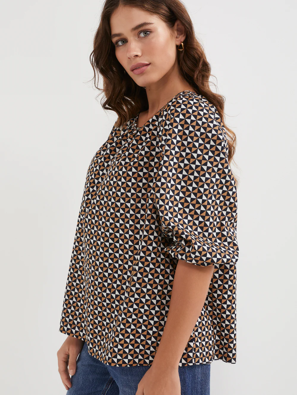 The Cotton Poplin Gathered Top - Image 4