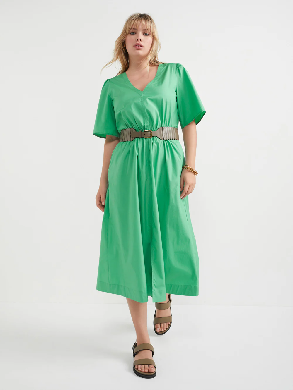 The Cotton Poplin Maxi Dress