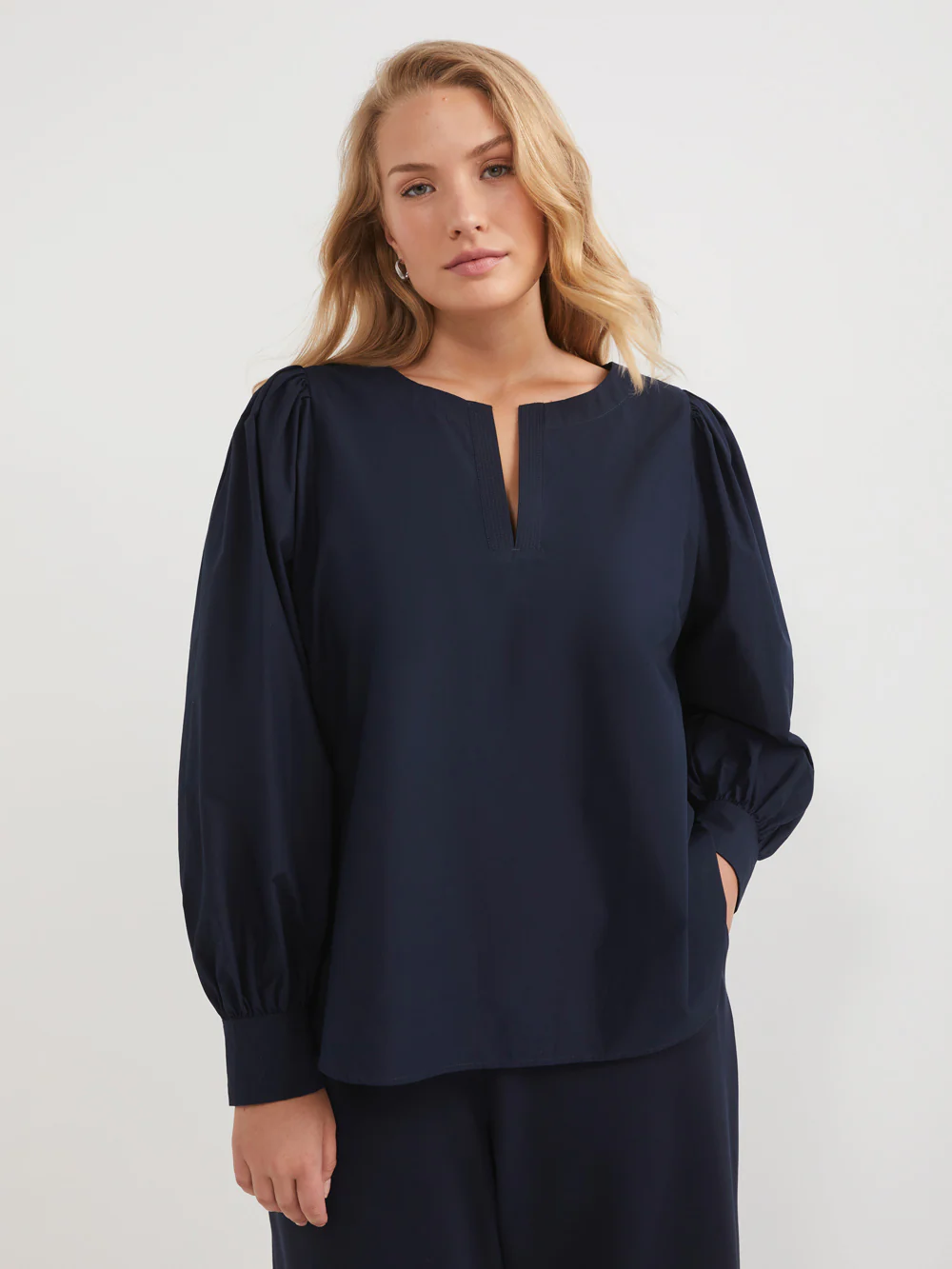 The Cotton Poplin Multi Stitch Top - Image 5