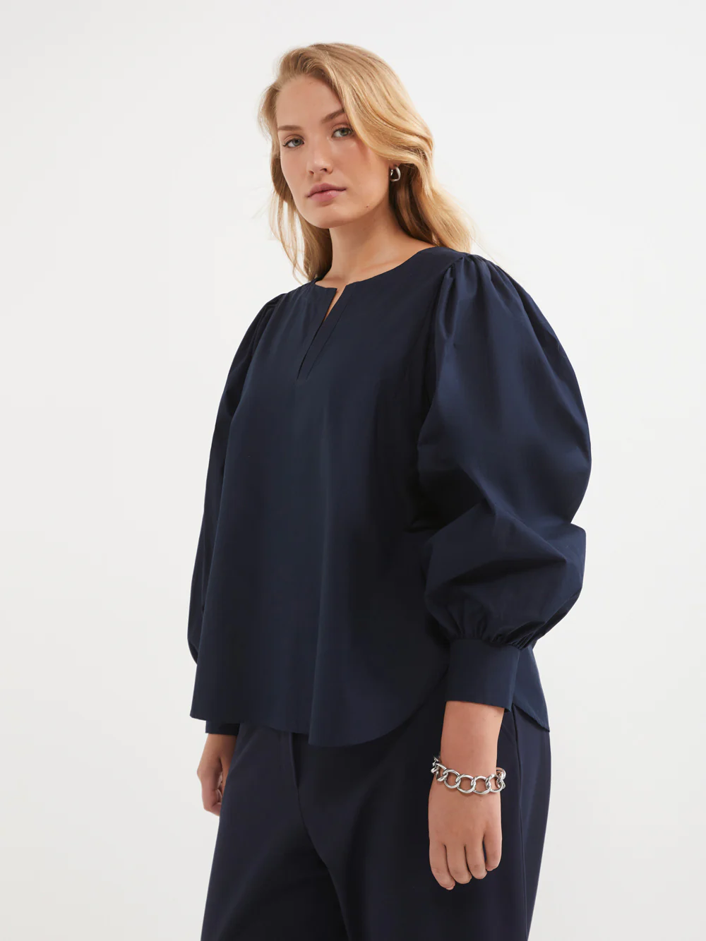 The Cotton Poplin Multi Stitch Top - Image 7