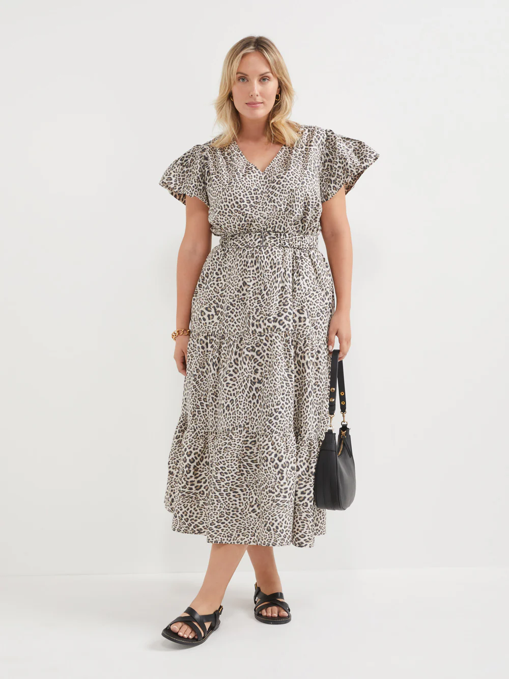 The Cotton Poplin Ocelot Print Dress - Image 6