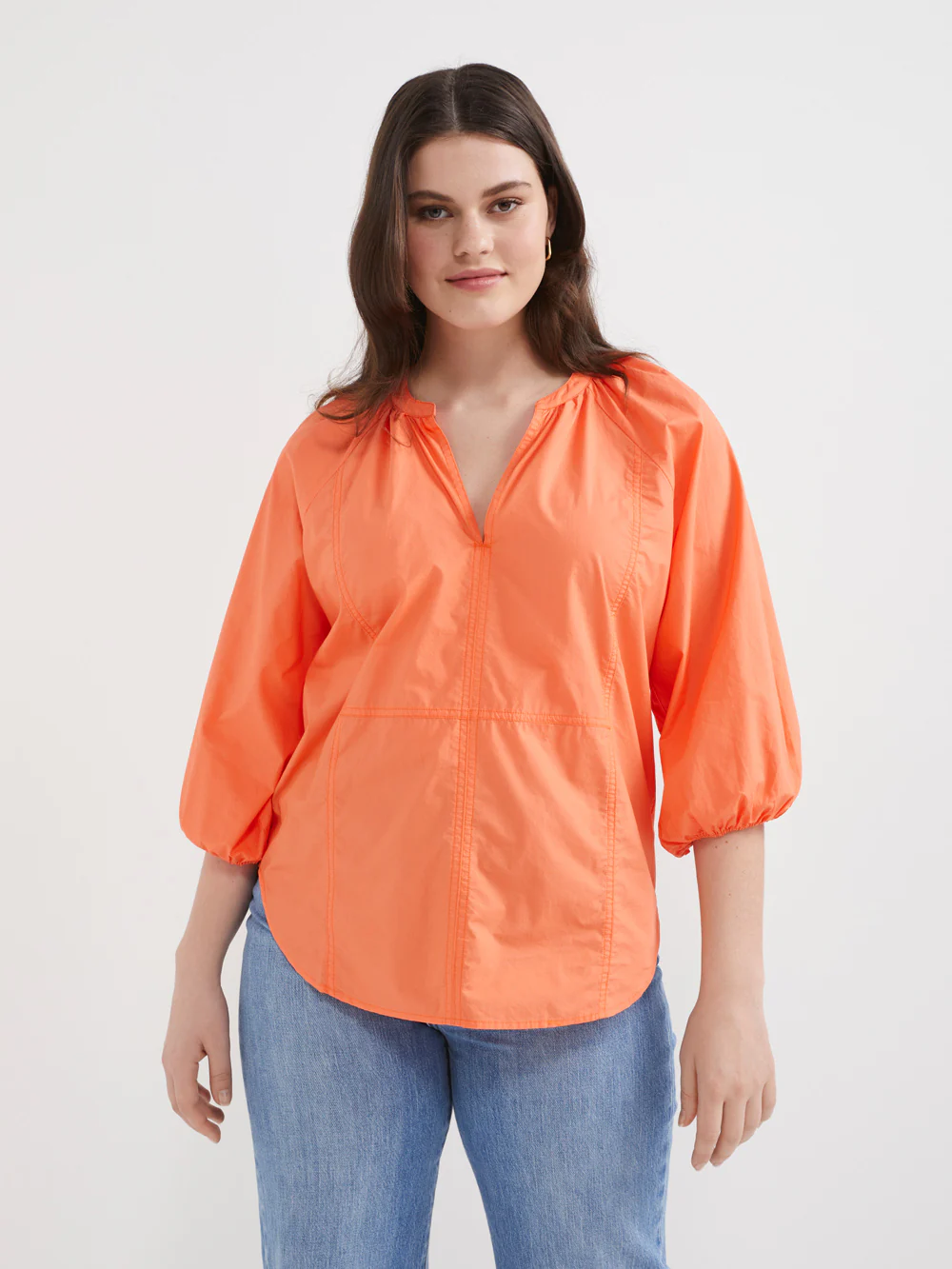 The Cotton Poplin Raglan Top - Image 2