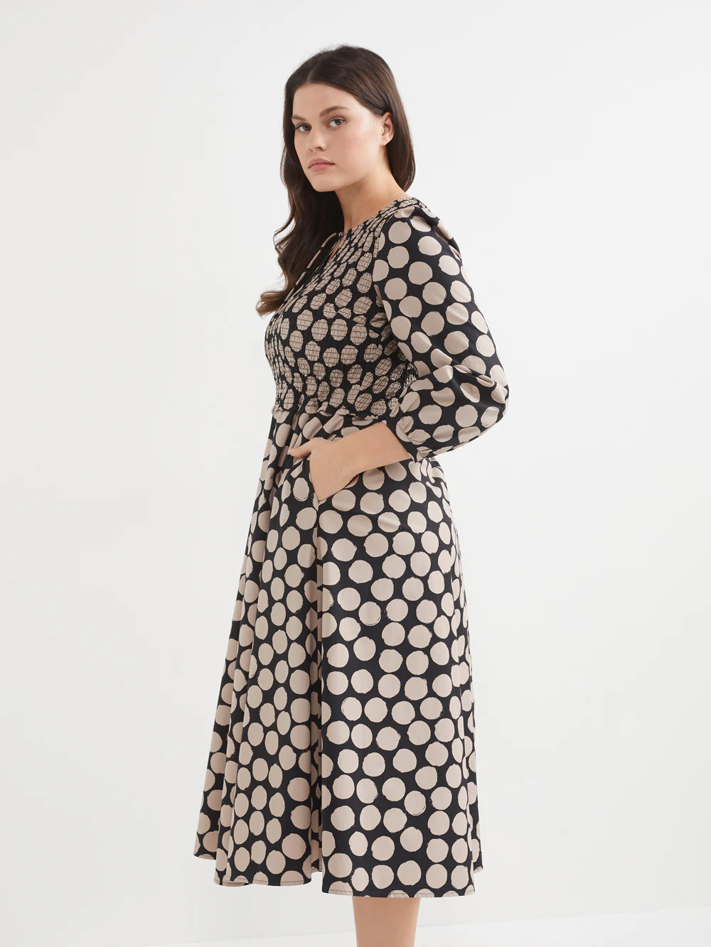 The Cotton Poplin Spot Dress