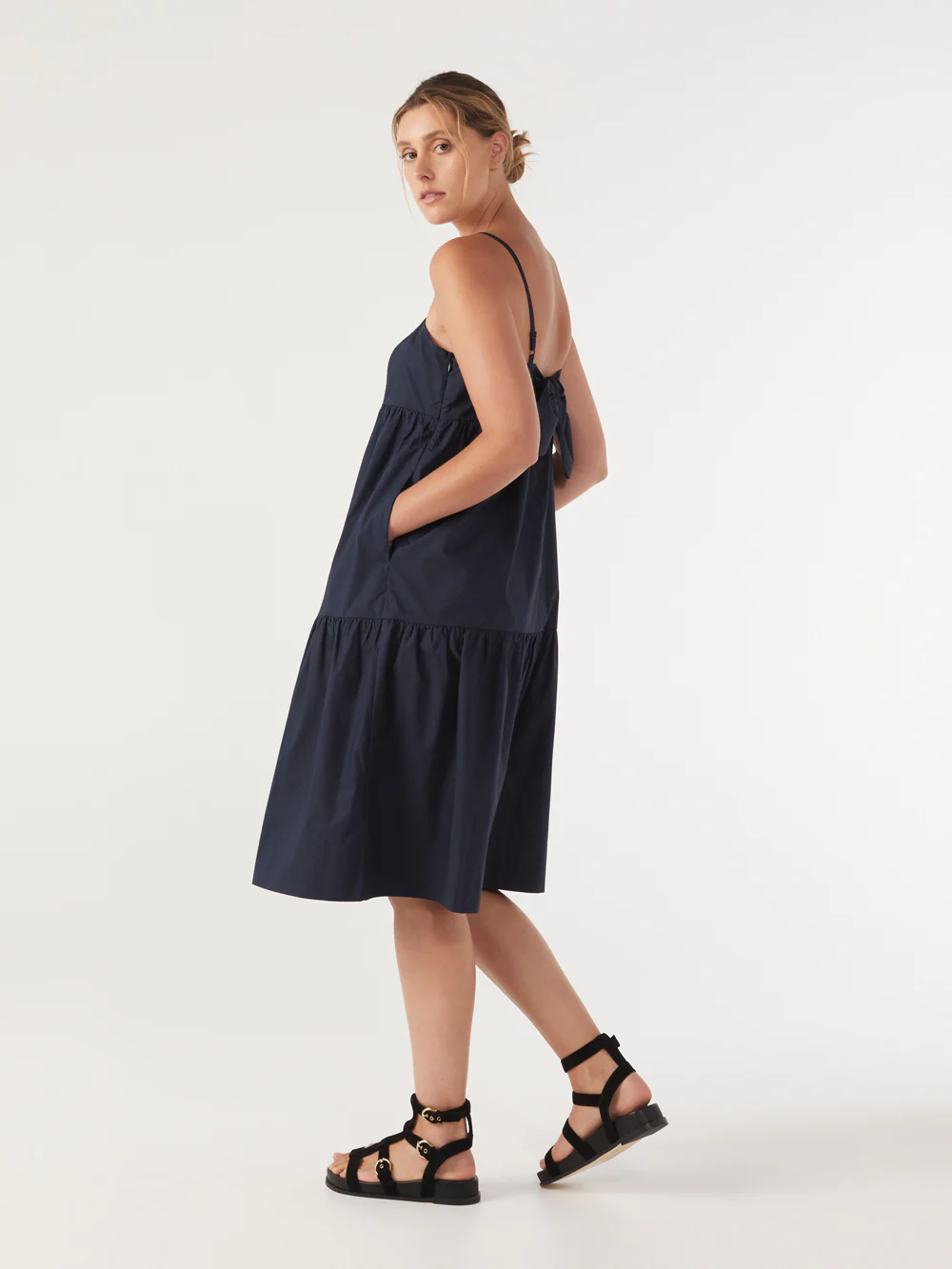 The Cotton Poplin Tie-Back Dress - Image 2