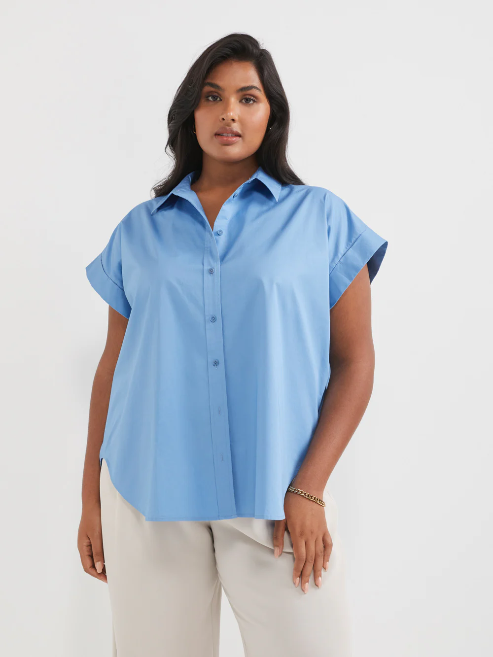 The Cotton Sateen Cuff Shirt - Image 6