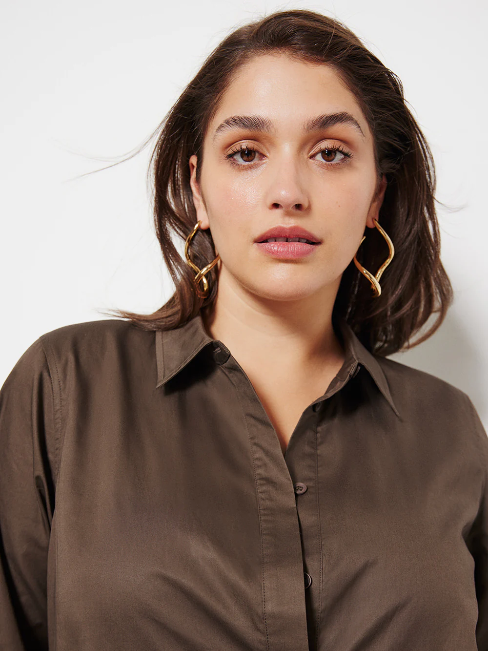The Cotton Sateen Shirt Dress - Image 6