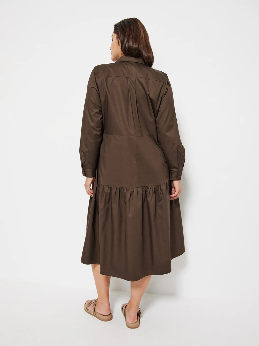 The Cotton Sateen Shirt Dress - Image 7