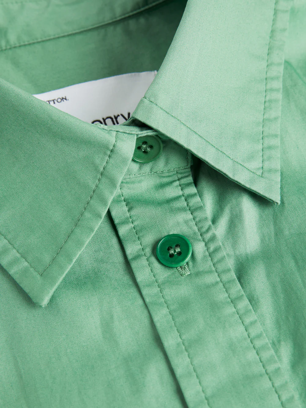 The Cotton Sateen Shirt Dress - Image 10