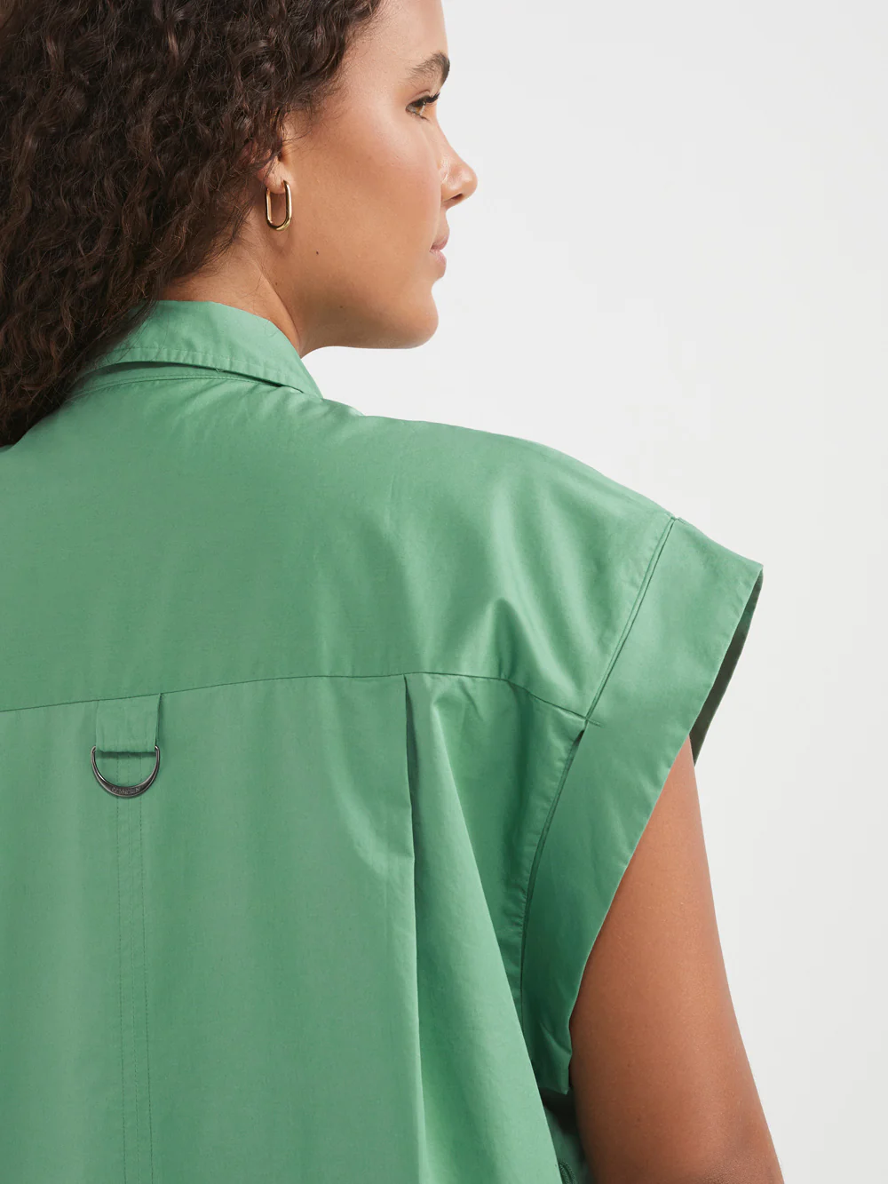 The Cotton Sateen Shirt Dress - Image 4