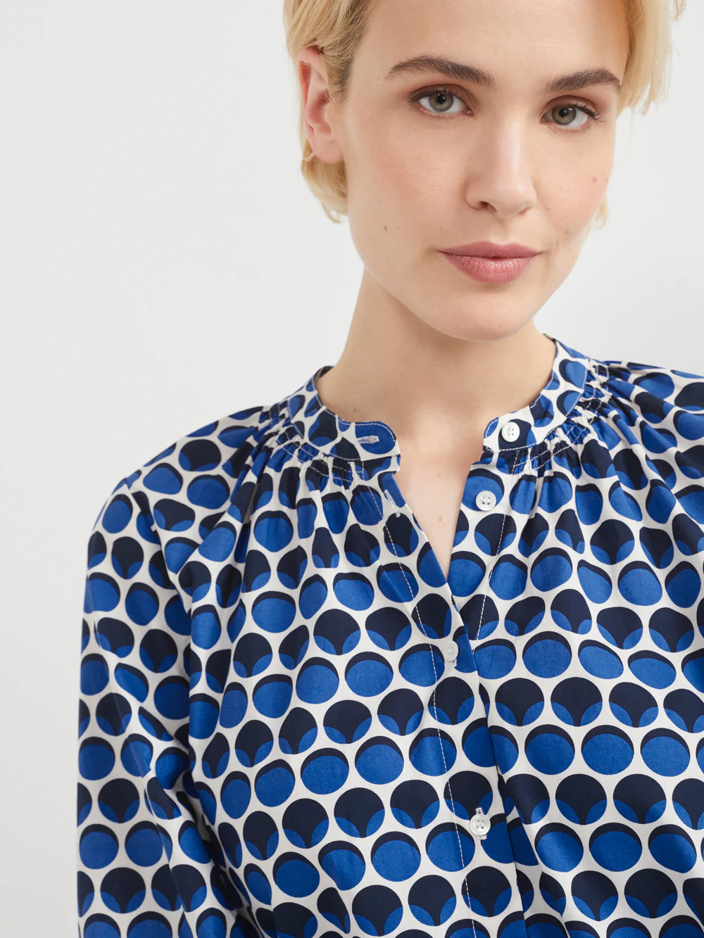 The Cotton Spot Print Top - Image 4