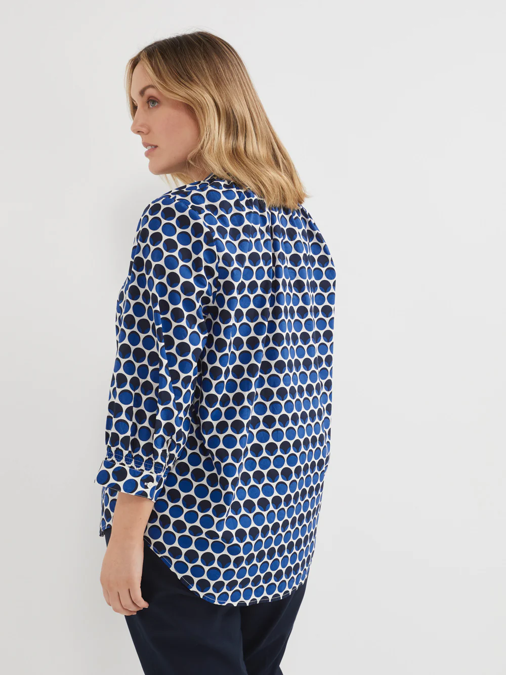 The Cotton Spot Print Top - Image 8