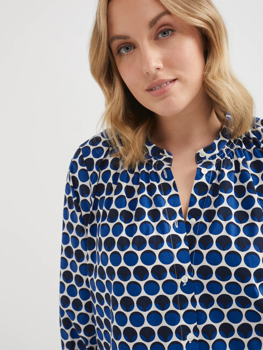 The Cotton Spot Print Top - Image 9