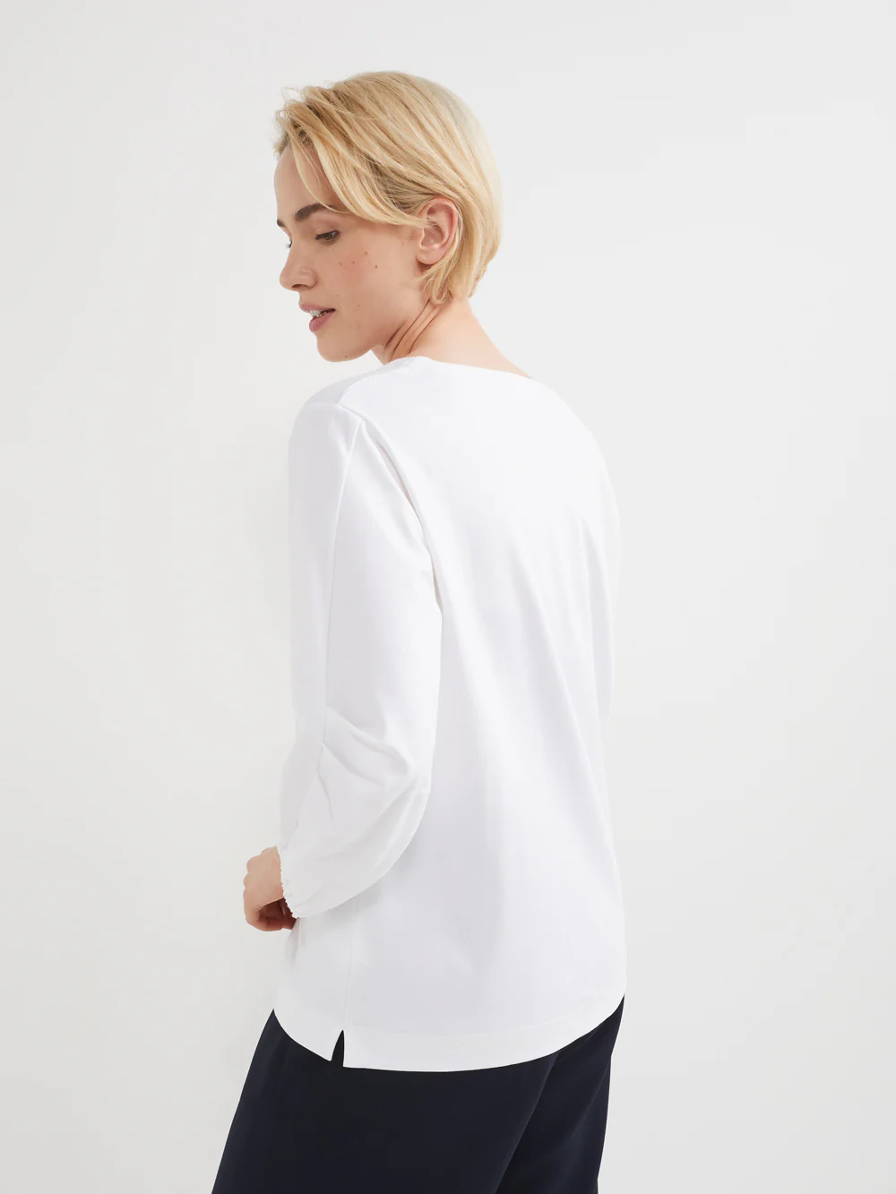 The Cotton Tuck Sleeve Top - Image 3