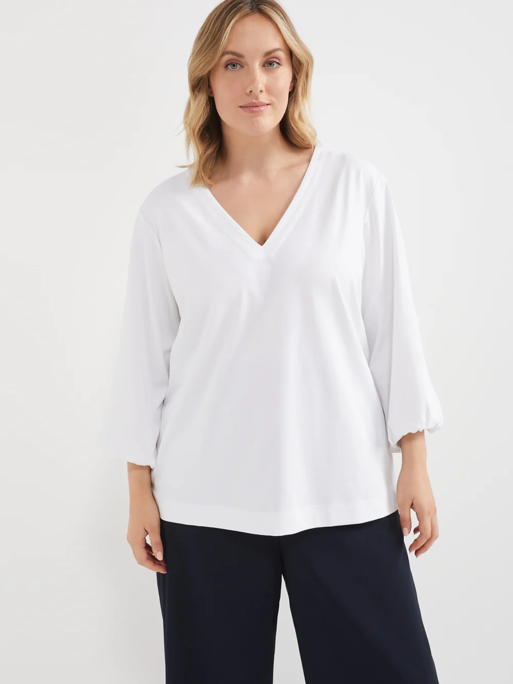 The Cotton Tuck Sleeve Top - Image 6