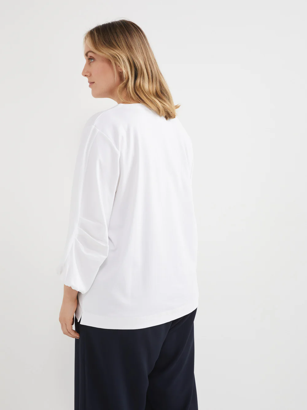 The Cotton Tuck Sleeve Top - Image 7
