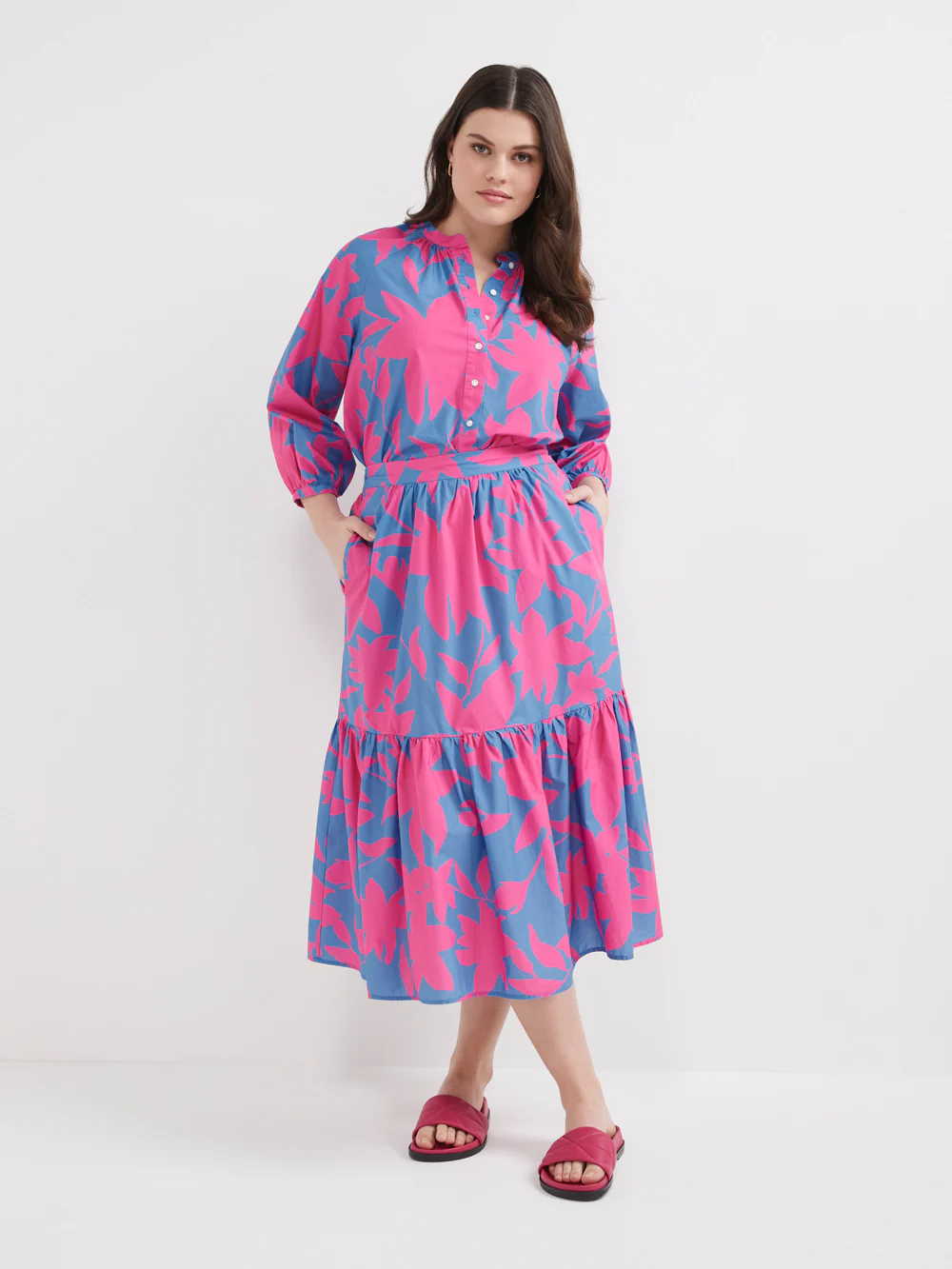 The Cotton Voile Statement Print Top