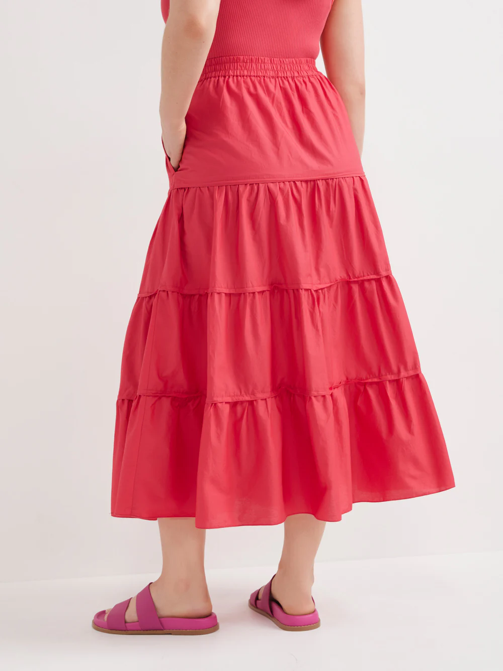 The Cotton Voile Tiered Skirt - Image 3