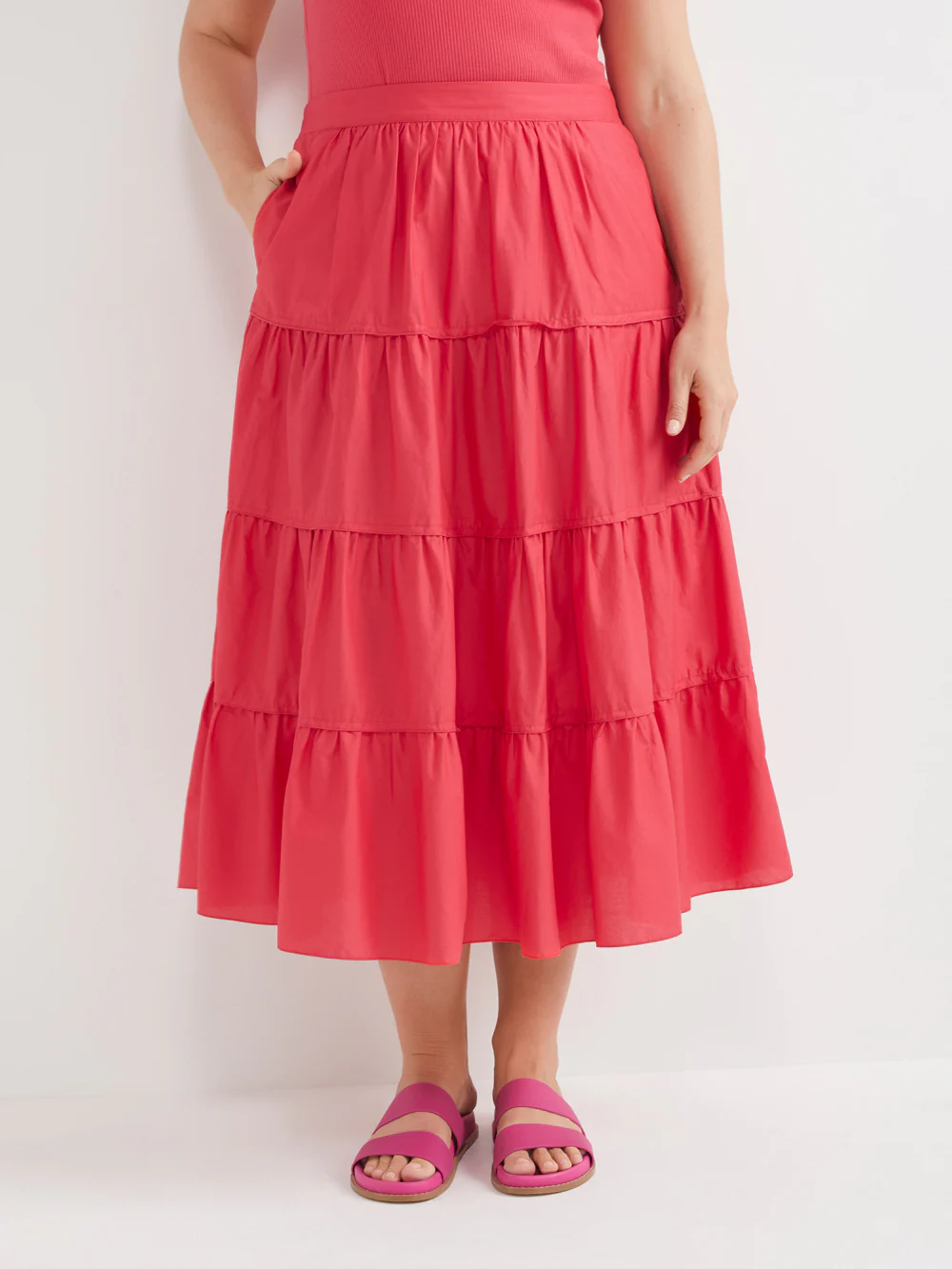 The Cotton Voile Tiered Skirt - Image 6