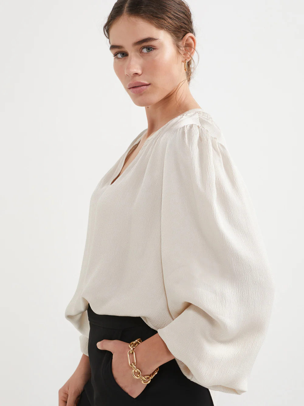 The Crinkle Draped Top