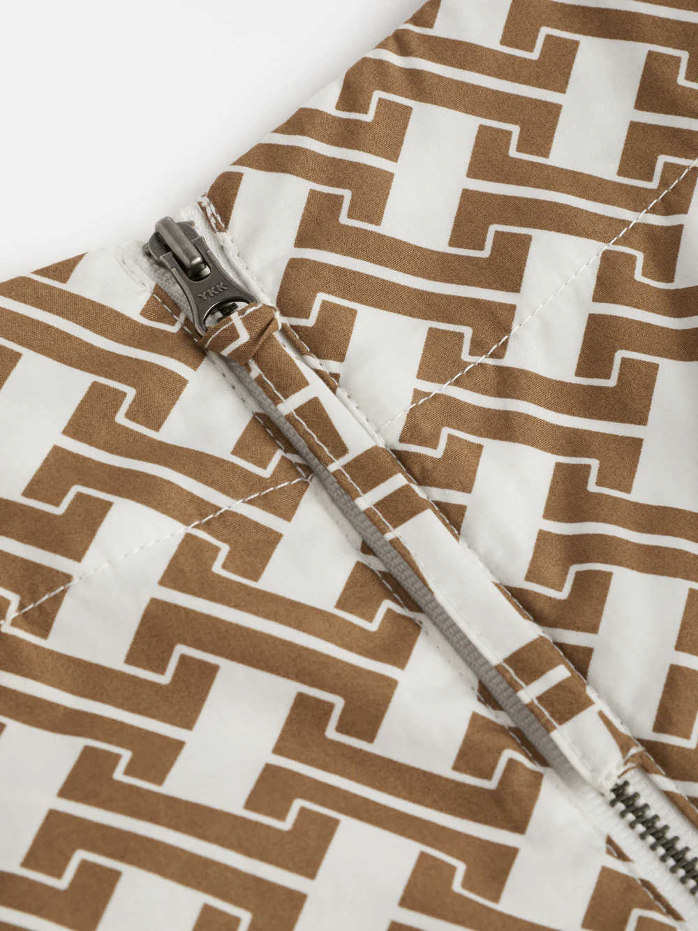 The Cross Front Poplin Print Midi Dress - Image 4
