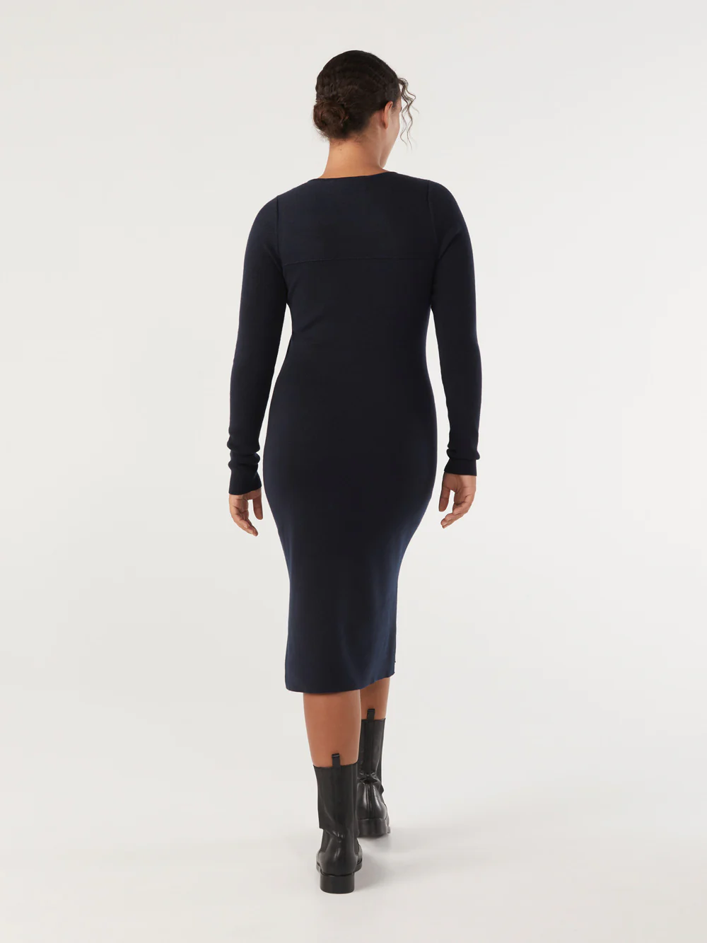 The Cutout Knit Rib Dress - Image 4
