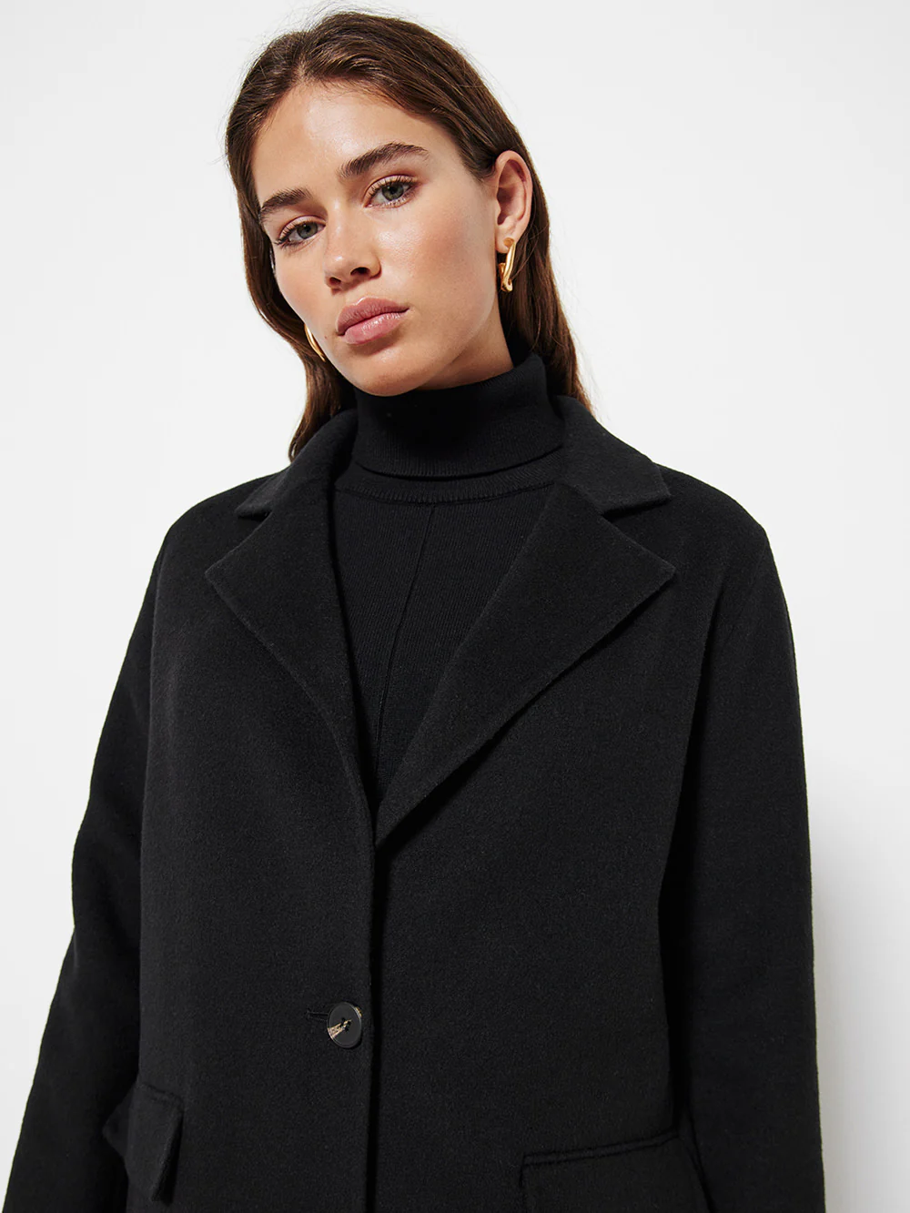 The Double Face Wool Crombie Coat - Image 2