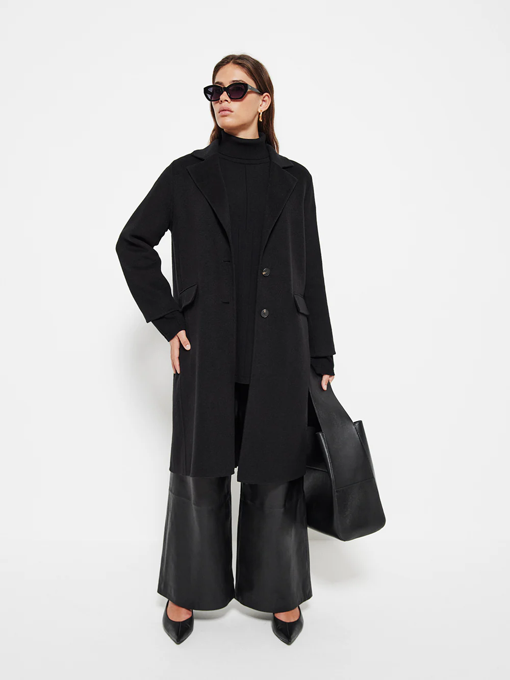The Double Face Wool Crombie Coat - Image 4