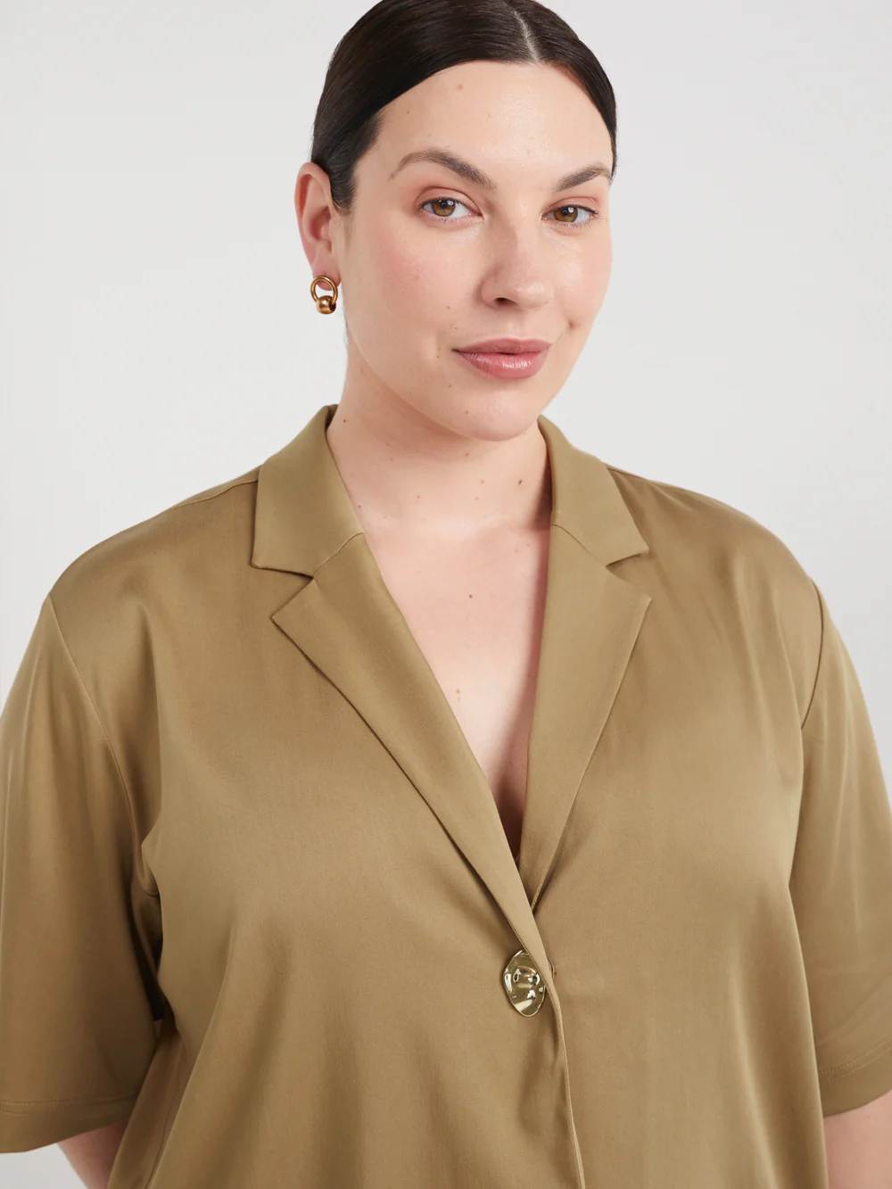 The Draped Button Shirt - Image 7