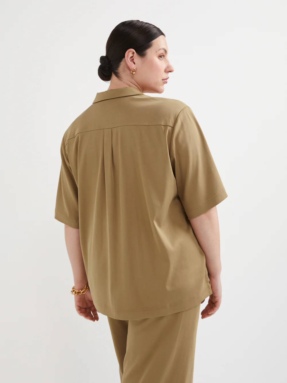 The Draped Button Shirt - Image 8