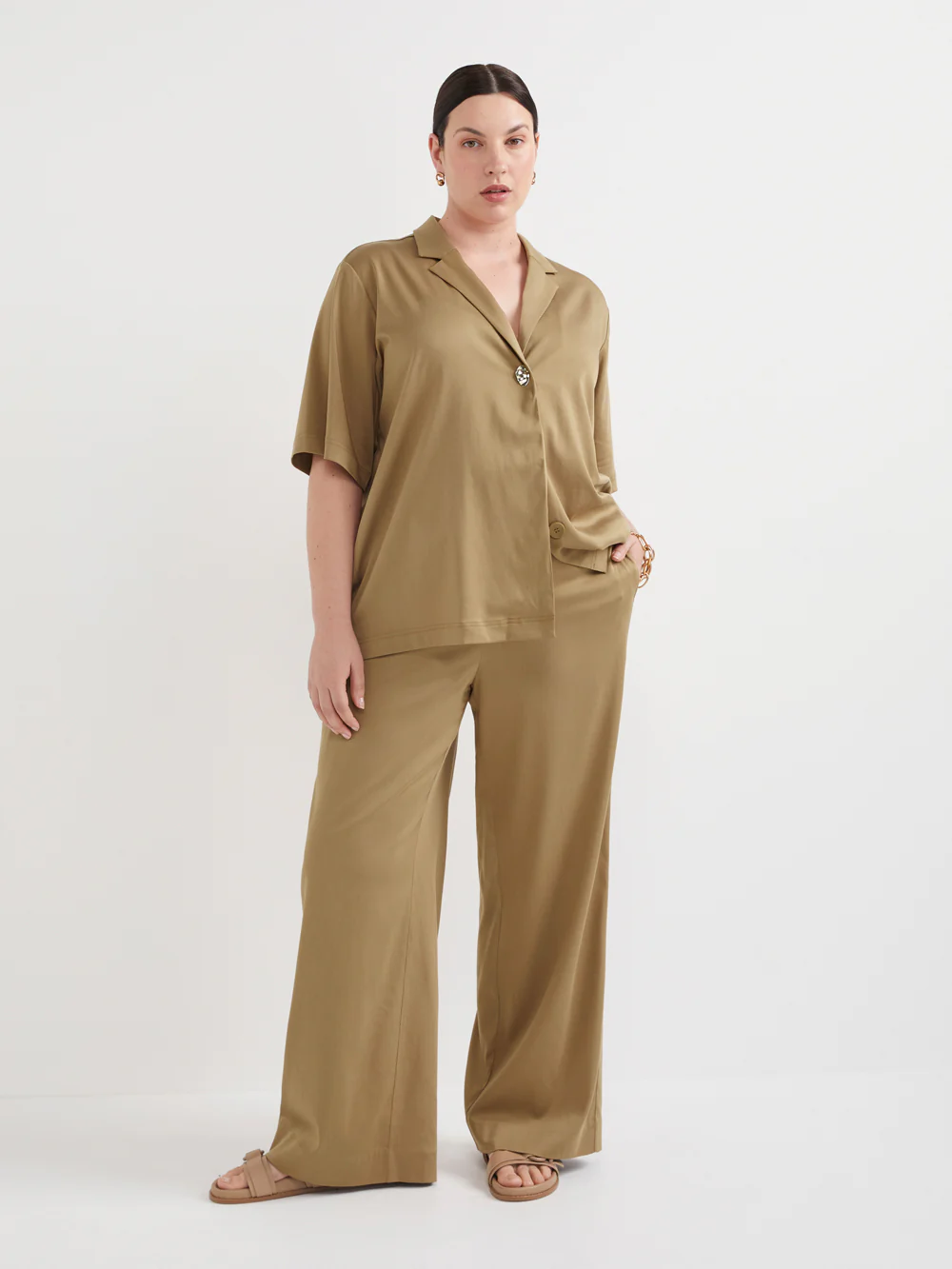 The Draped Button Shirt - Image 9