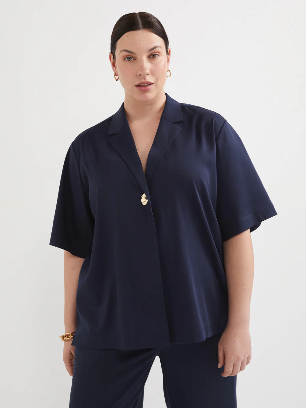 The Draped Button Shirt - Image 6