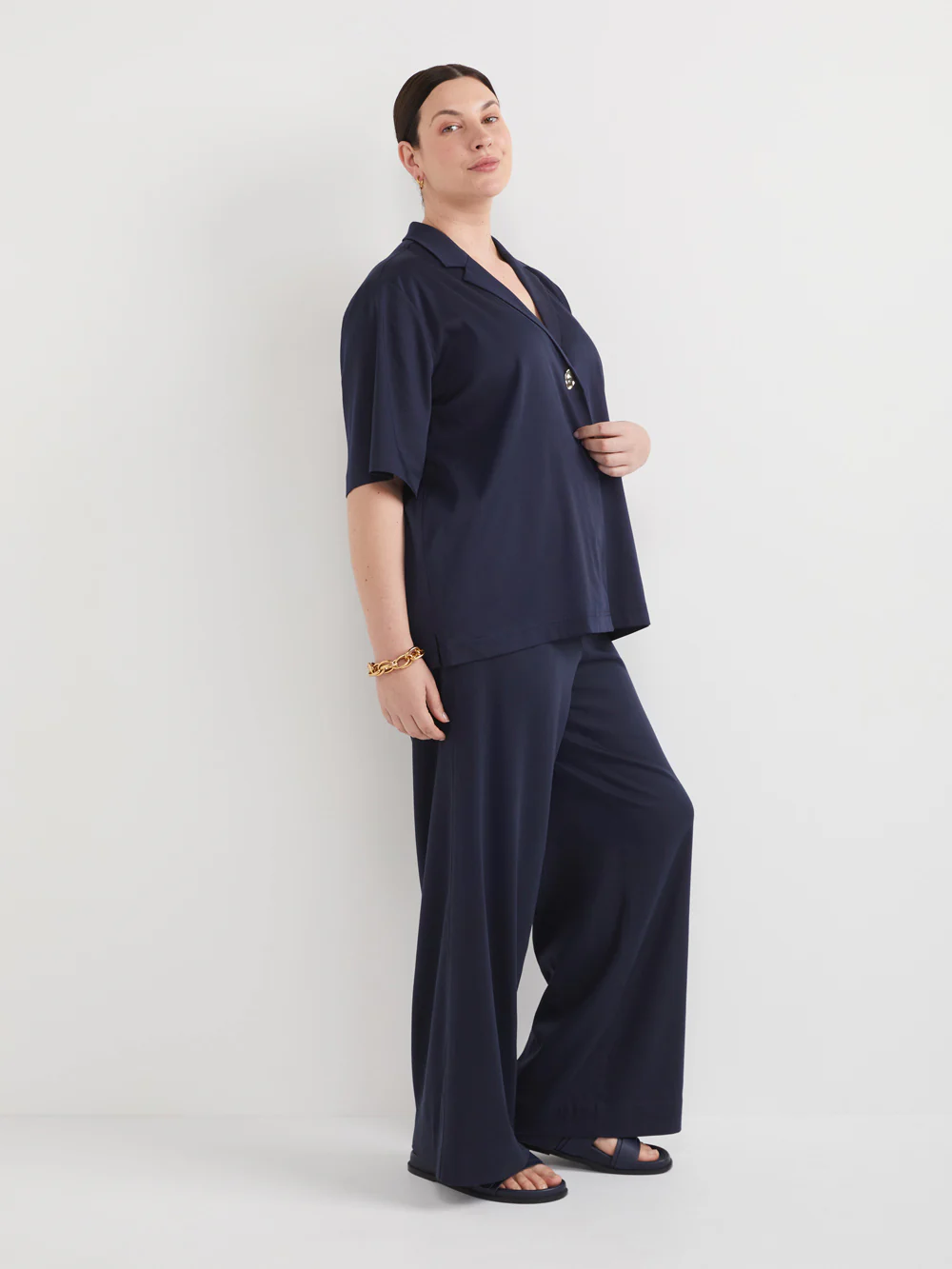 The Draped Button Shirt - Image 7
