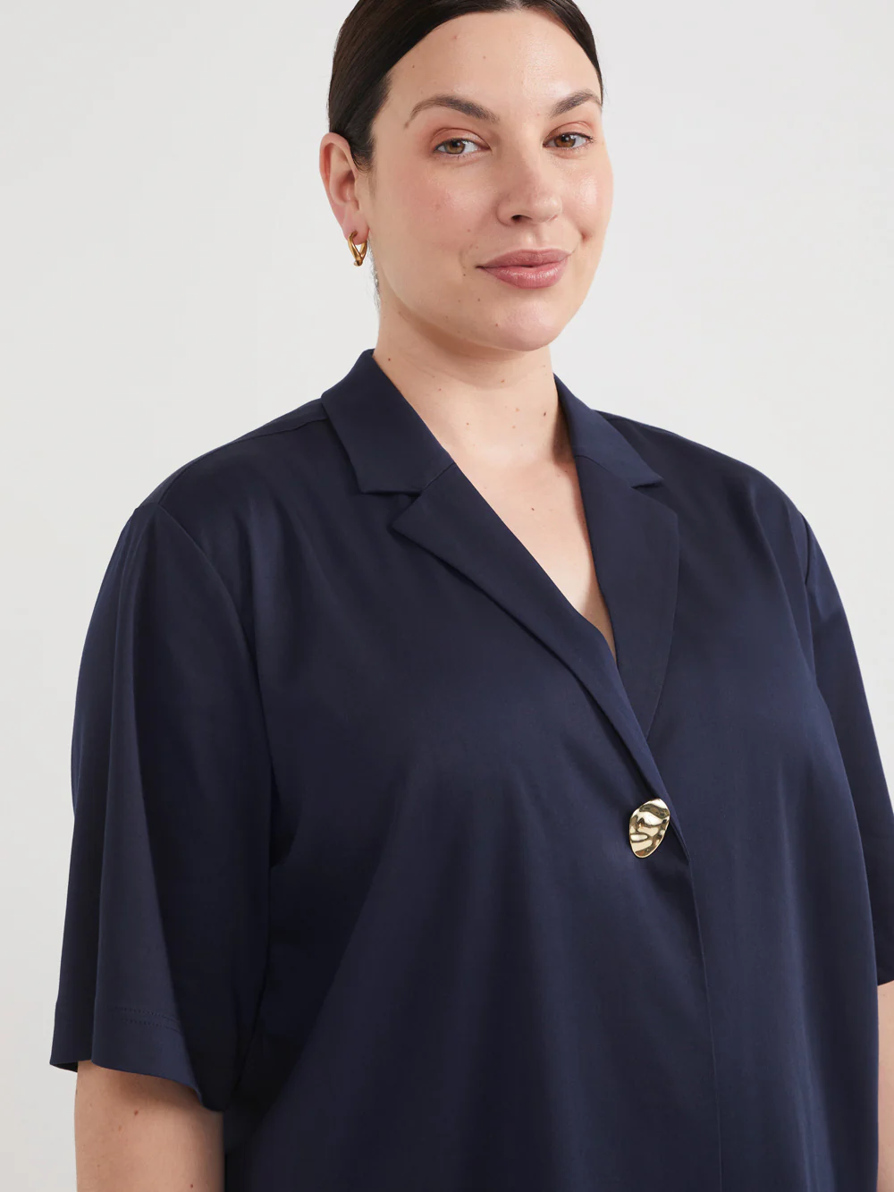 The Draped Button Shirt - Image 8