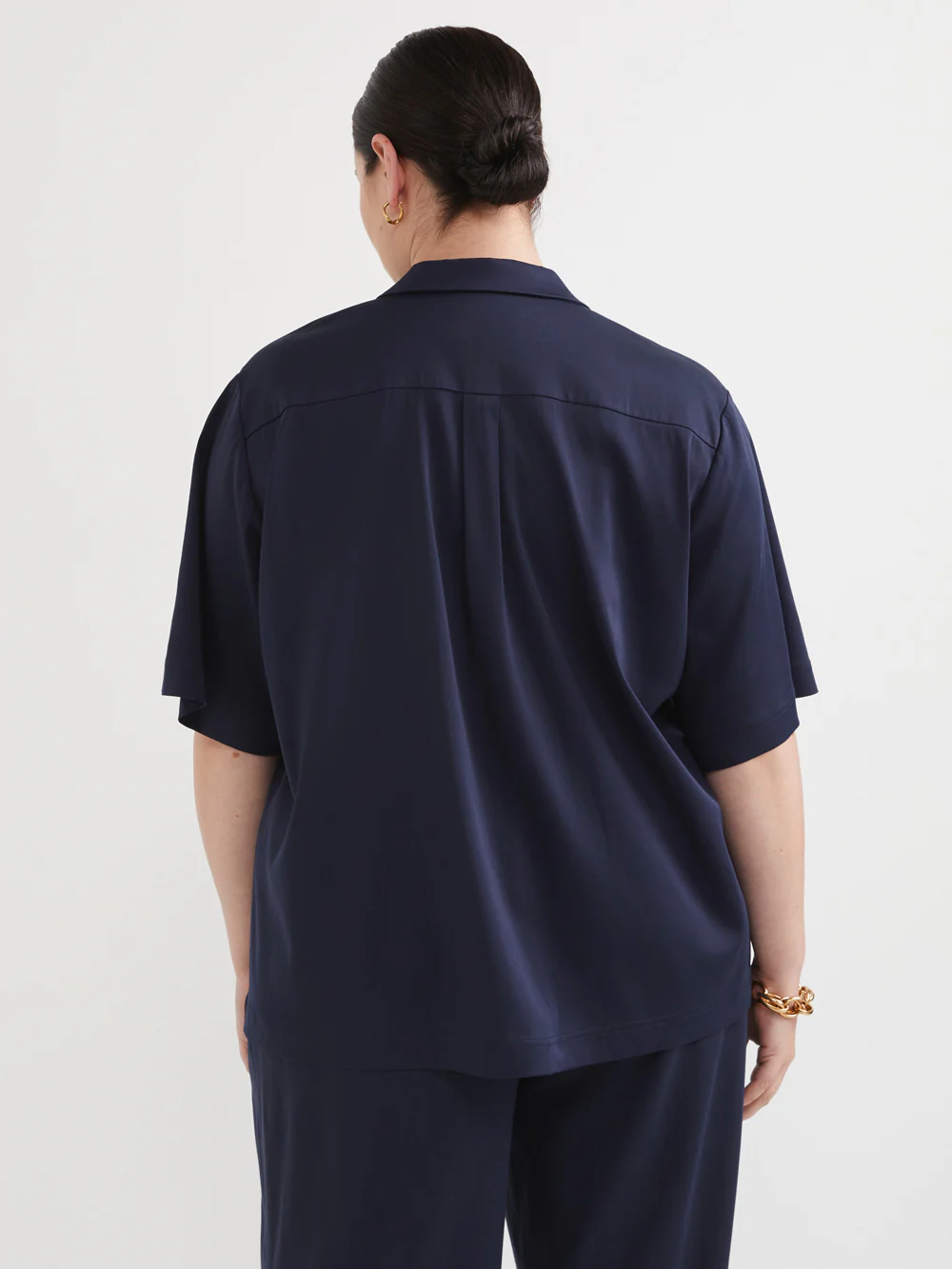 The Draped Button Shirt - Image 9