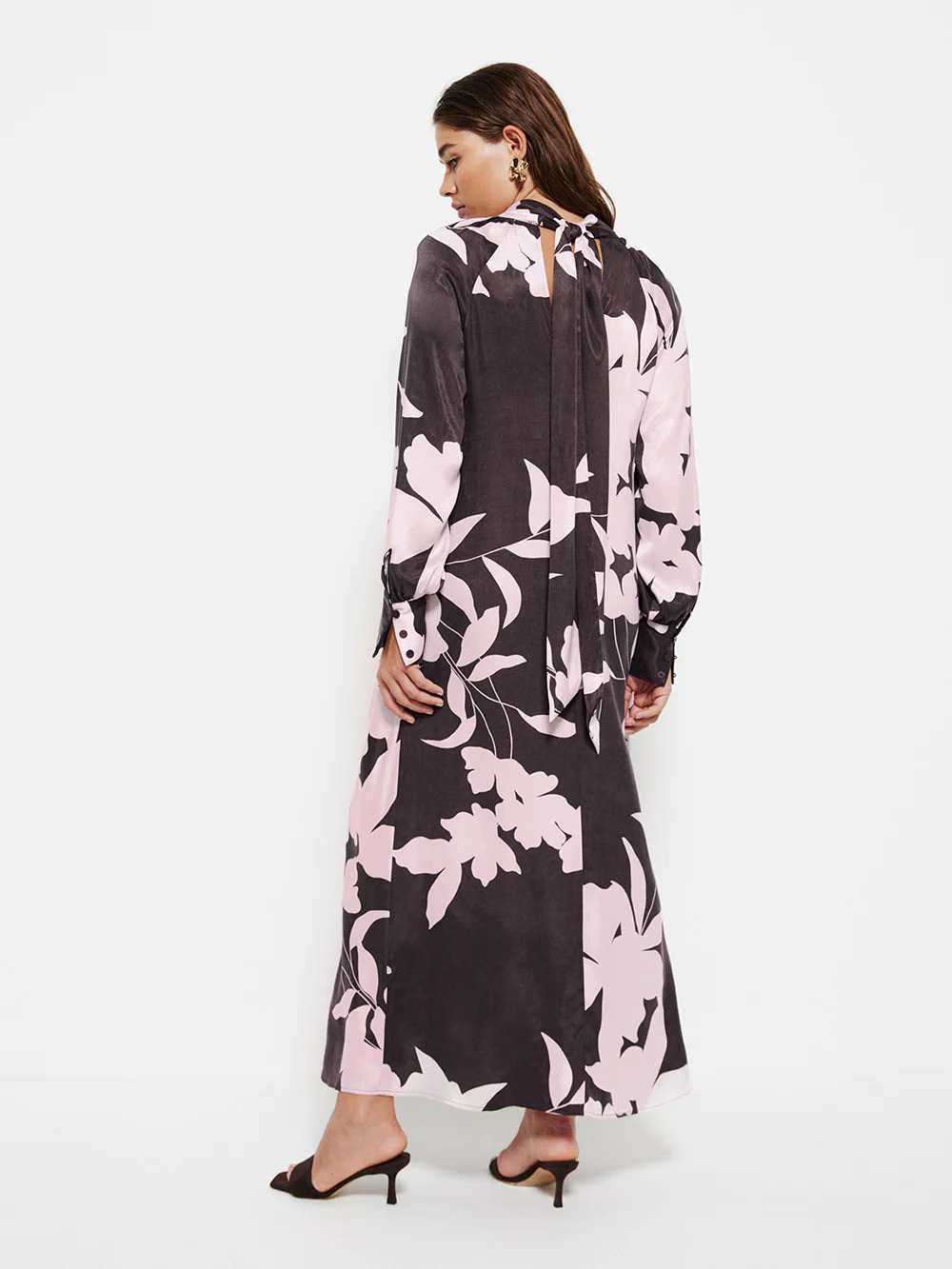 The Draped Floral Print Dress - Image 3