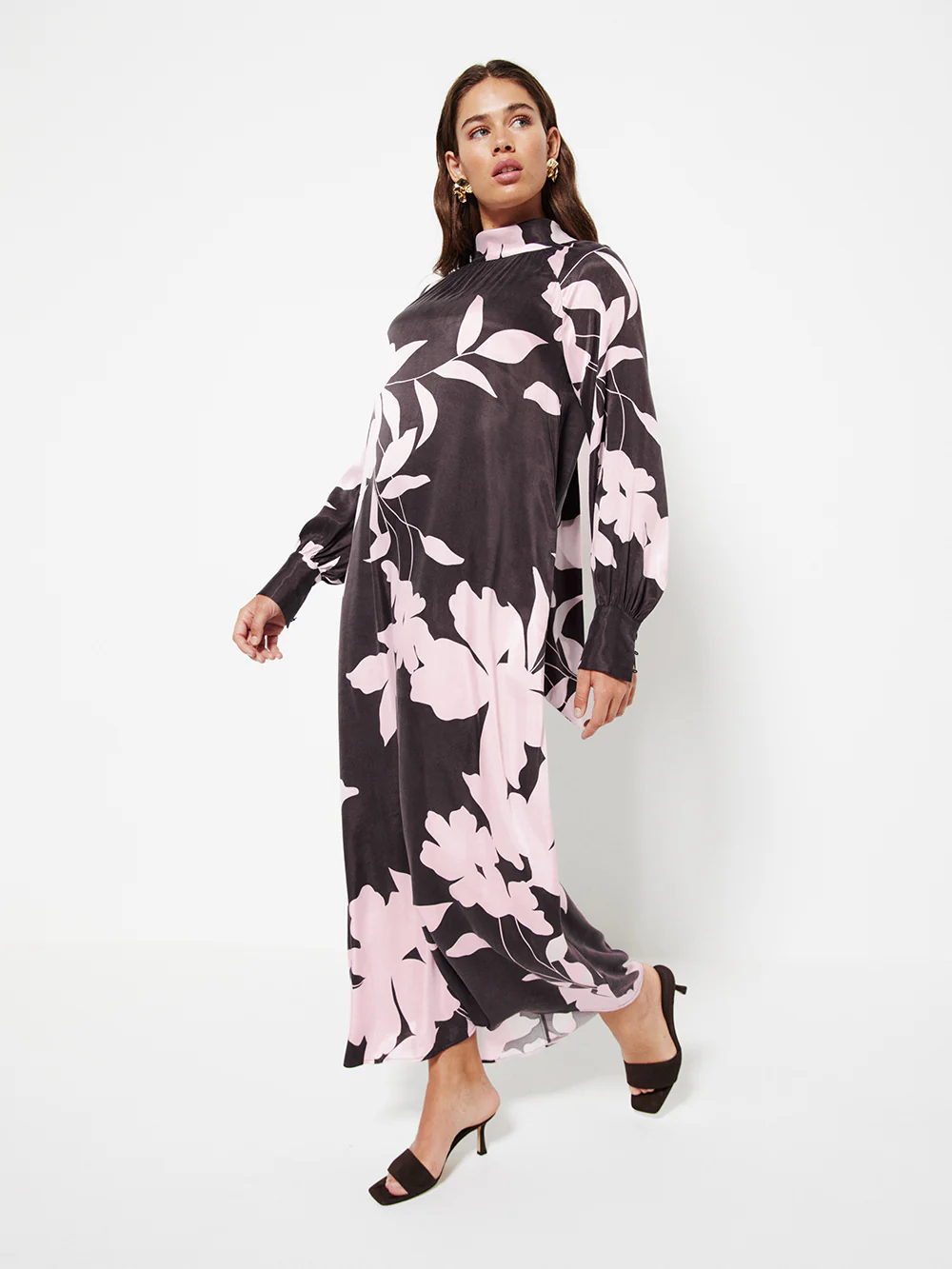The Draped Floral Print Dress - Image 4