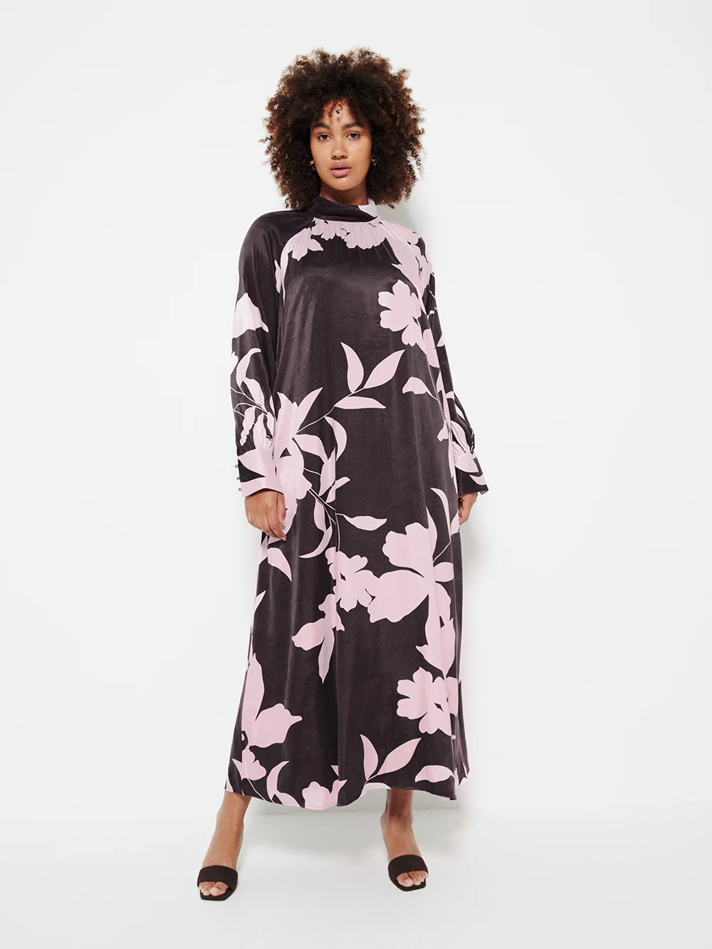 The Draped Floral Print Dress - Image 5