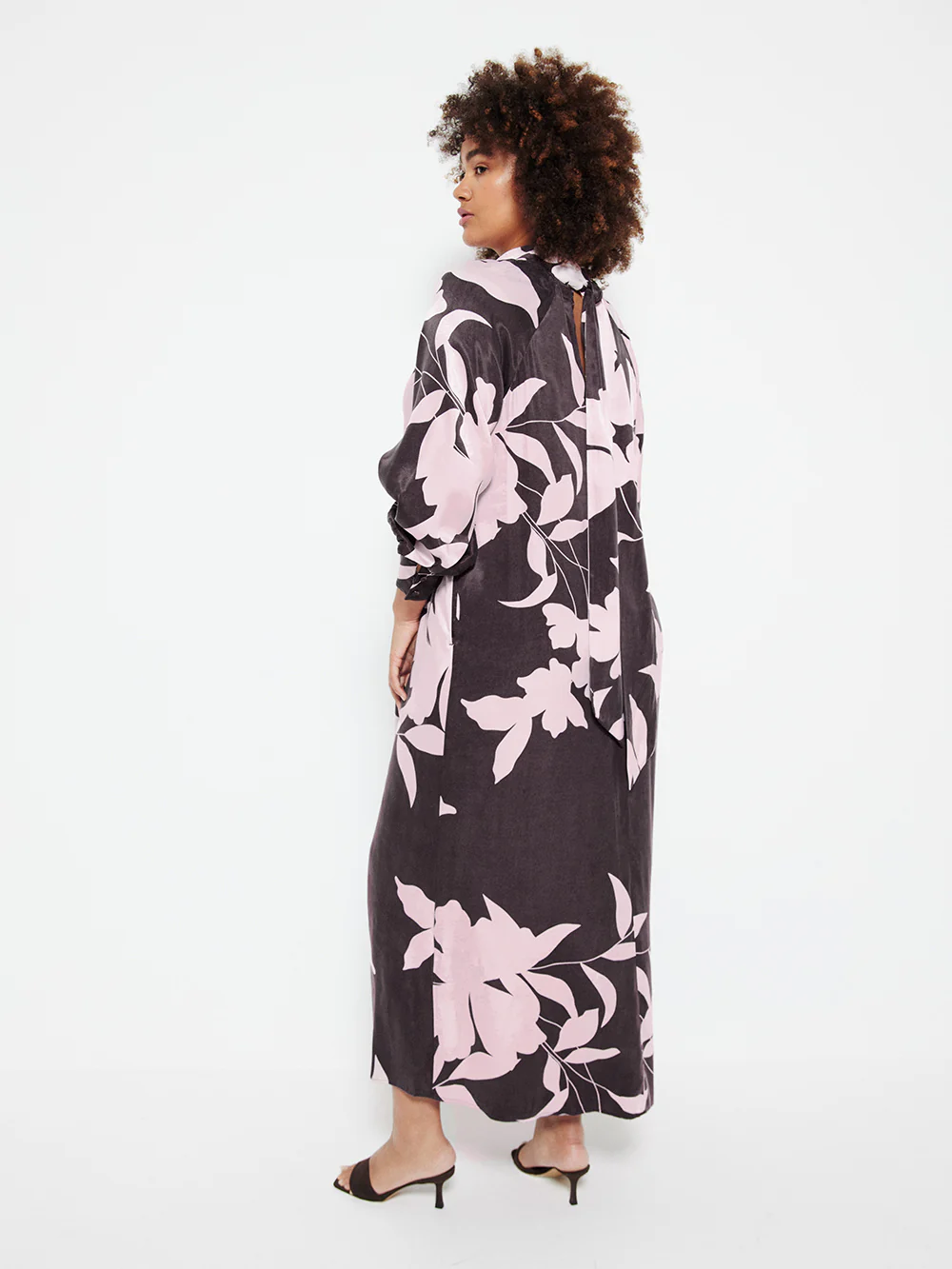 The Draped Floral Print Dress - Image 6