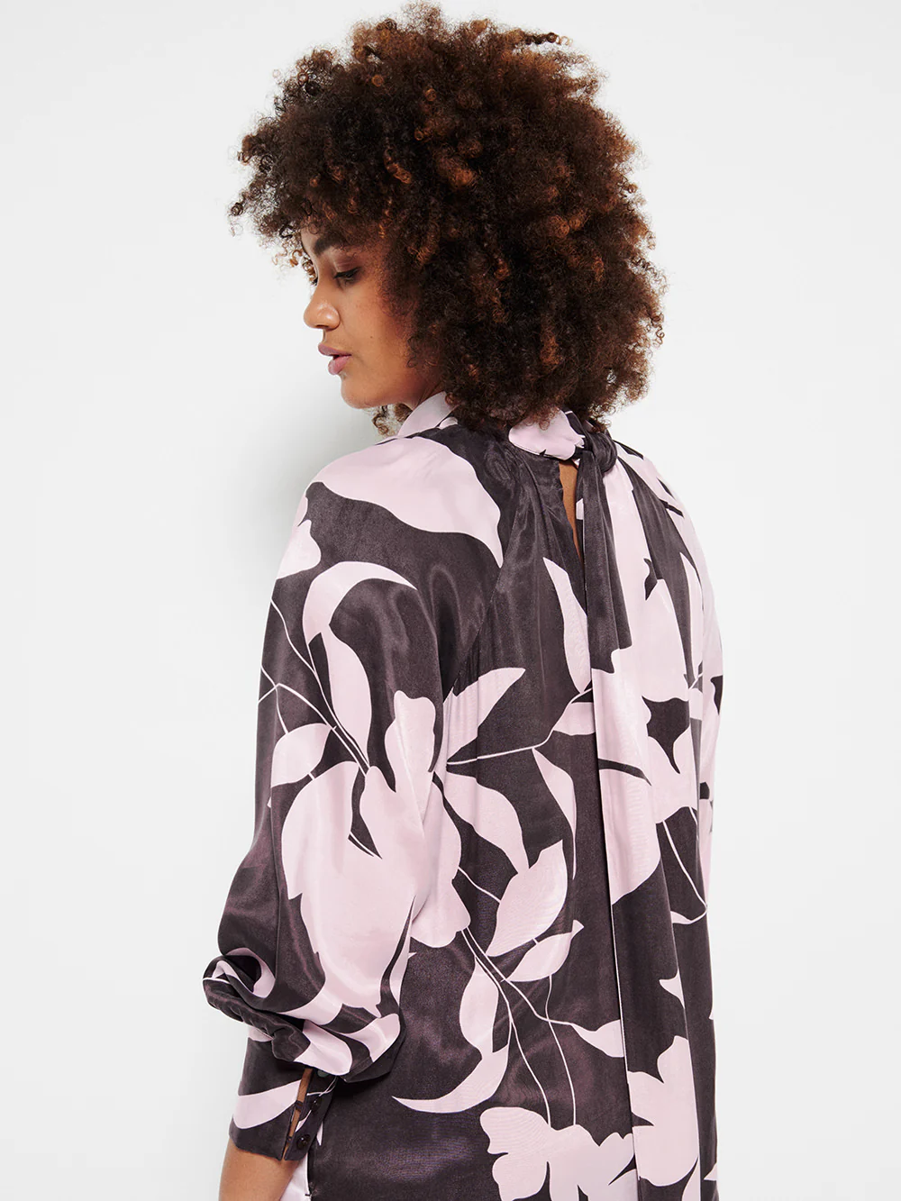 The Draped Floral Print Dress - Image 7