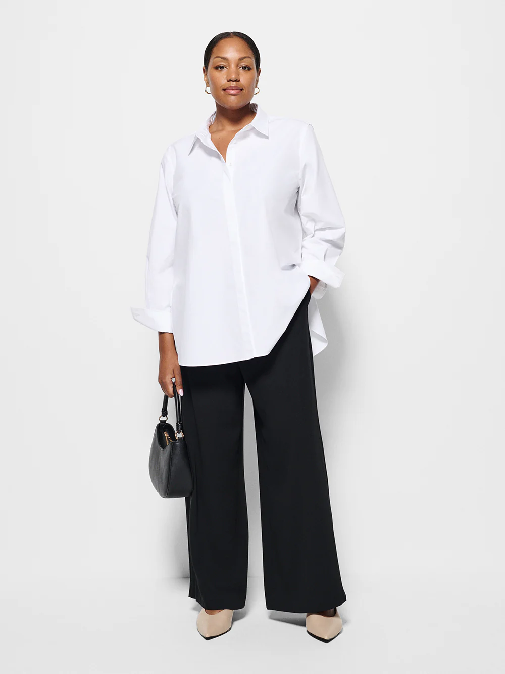 The Draped Leg Crepe Trouser - Image 11