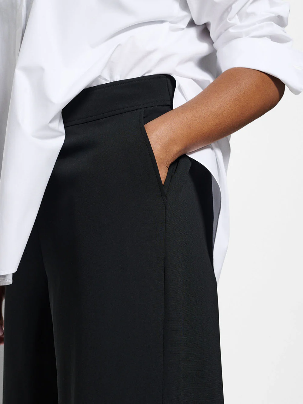 The Draped Leg Crepe Trouser - Image 13
