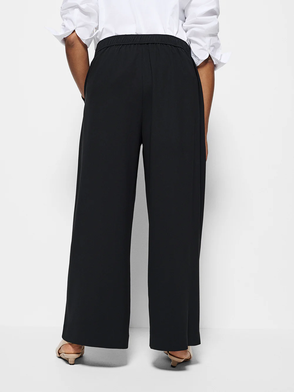 The Draped Leg Crepe Trouser - Image 16