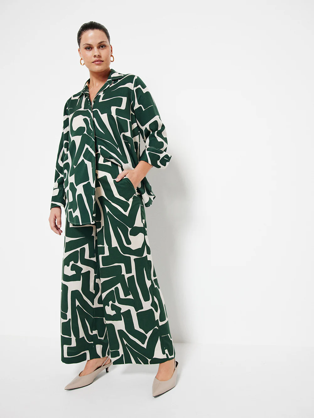 The Draped Print Shirt