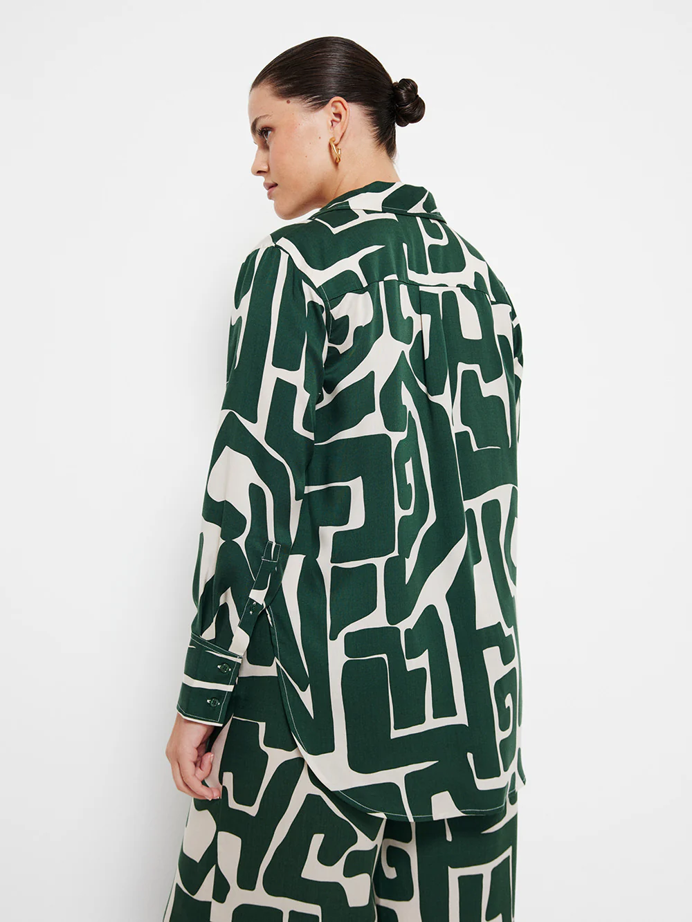 The Draped Print Shirt - Image 2