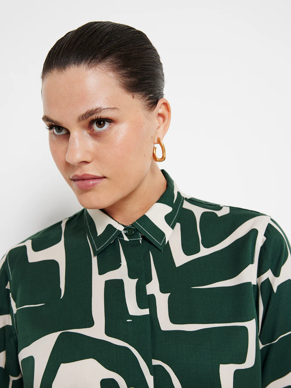 The Draped Print Shirt - Image 3