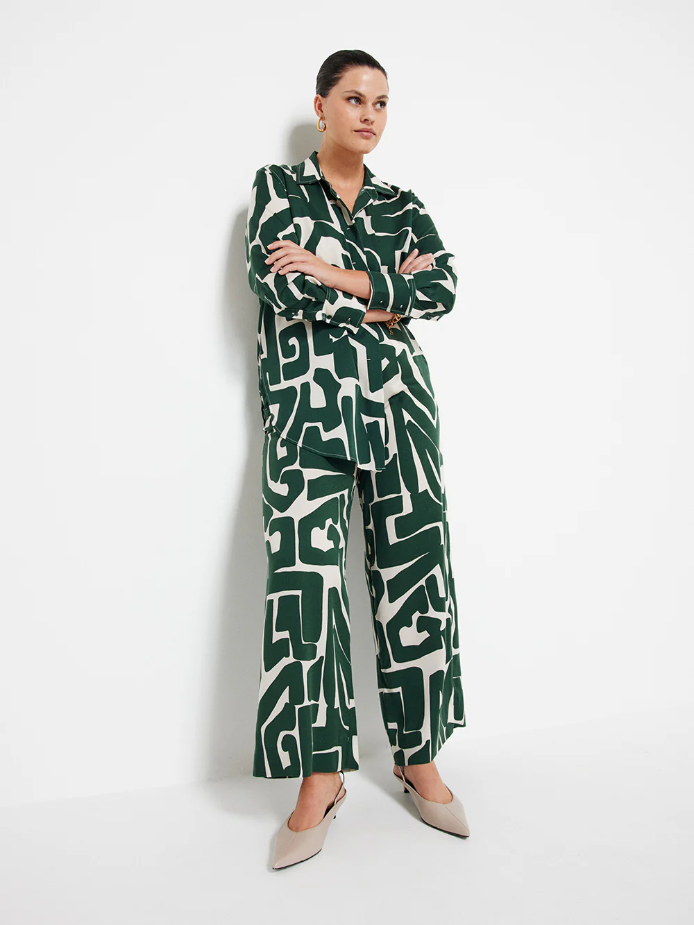 The Draped Print Shirt - Image 4