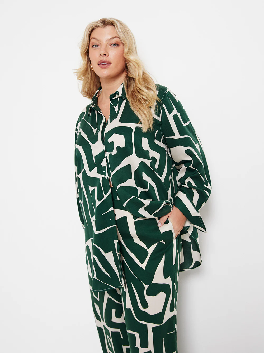 The Draped Print Shirt - Image 5